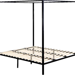 Palermo 4 Four Poster King Bed Frame - Black Furniture