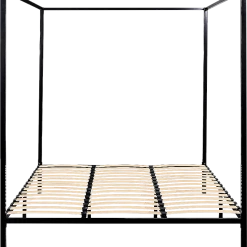 Palermo 4 Four Poster King Bed Frame - Black Furniture