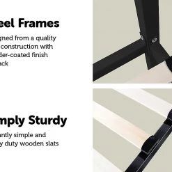 Palermo 4 Four Poster King Bed Frame - Black Furniture