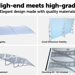 Bariloche DIY & Renovation 1.5 X 2m DIY Outdoor Awning Cover