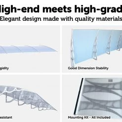Bariloche DIY & Renovation 1.5 X 4m DIY Outdoor Awning Cover