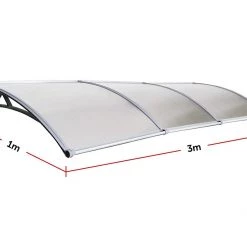 Bariloche DIY & Renovation DIY Outdoor Awning Cover With Rain Gutter - 1 X 3m