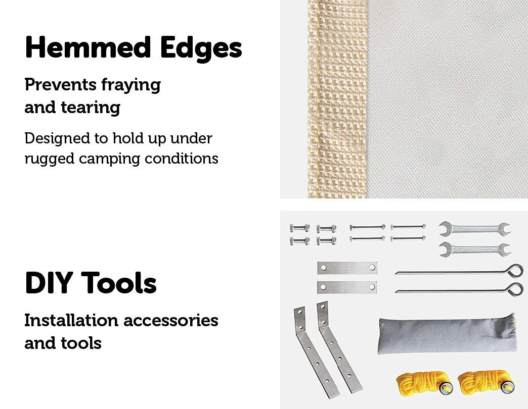 Bariloche 1.4m X 2m Car Side Awning Roof DIY & Renovation