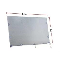 Bariloche DIY & Renovation 3.4 X 1.8m Caravan Privacy Screen Side Roll Out Awning