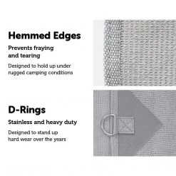 Bariloche 4.3 X 1.8m Caravan Privacy Screen Side Roll Out Awning