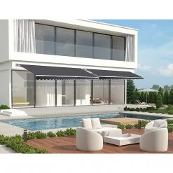 Bariloche 4.0 X 2.5m Outdoor Folding Arm Retractable Sunshade Awning DIY & Renovation