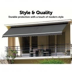 Bariloche 4.0 X 2.5m Outdoor Folding Arm Retractable Sunshade Awning DIY & Renovation