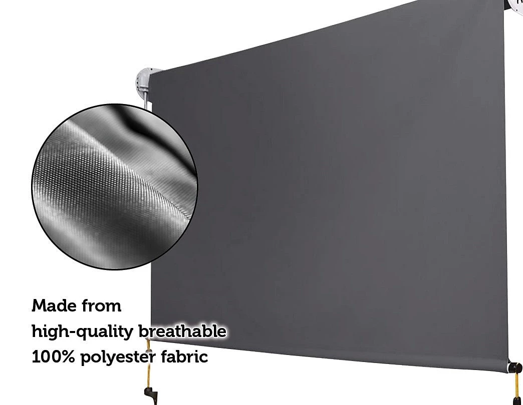 Bariloche DIY & Renovation 2.1 X 2.5m Retractable Straight Drop Roll Down Awning Screen