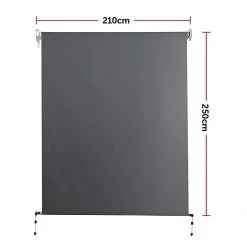 Bariloche DIY & Renovation 2.1 X 2.5m Retractable Straight Drop Roll Down Awning Screen