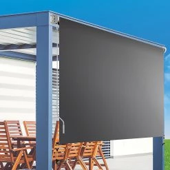 Bariloche DIY & Renovation 3.0 X 2.5m Retractable Straight Drop Roll Down Awning Screen
