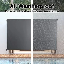 Bariloche DIY & Renovation 3.0 X 2.5m Retractable Straight Drop Roll Down Awning Screen