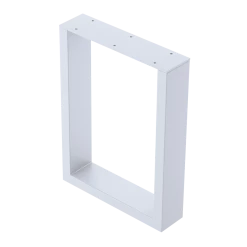 Della Francesca Trapezoid-Shaped Table Bench Desk Legs Retro Industrial Design Fully Welded - White Furniture