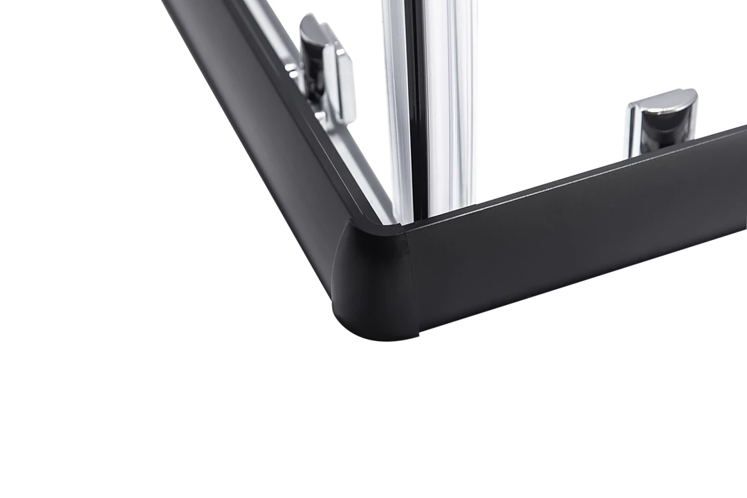 Della Francesca 800 X 900mm Sliding Door Nano Safety Glass Shower Screen In Black DIY & Renovation