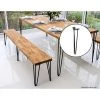 Randy & Travis Machinery Furniture Set Of 4 Industrial 3-Rod Retro Hairpin Table Legs 12mm Steel Bench Desk - 41cm