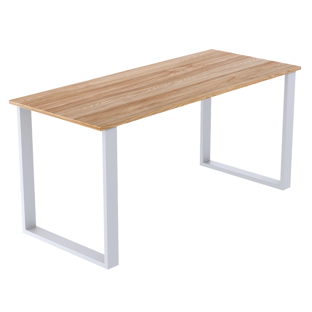 Della Francesca Rectangular-Shaped Table Bench Desk Legs Retro Industrial Design Fully Welded - White Furniture