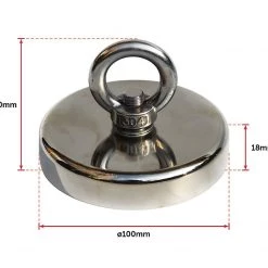FactoryFast.com.au Games & Hobbies 400Kg Salvage Strong Recovery Magnet Neodymium Hook Treasure Hunting Fishing