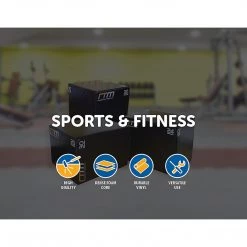 Randy & Travis Machinery 3 IN 1 Foam Plyo Games Plyometric Jump Box Sports & Fitness