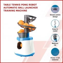 Randy & Travis Machinery Games & Hobbies Table Tennis Pong Robot Automatic Ball Launcher Training Machine