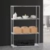Palermo Modular Chrome Wire Storage Shelf 180 X 120 X 45cm Steel Shelving Furniture