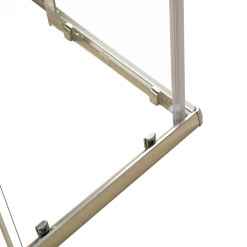 Della Francesca 900 X 800mm Sliding Door Nano Safety Glass Shower Screen In CHROME