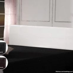 Palermo Furniture King White PU Leather Bed Headboard Bedhead