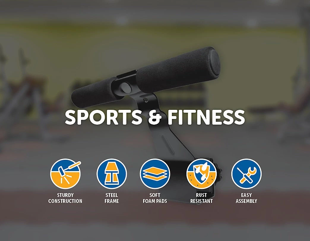 Randy & Travis Machinery Sports & Fitness Doorway Situp Bar Under Door Sit Up Attachment Ab Crunch Abdominal Workout