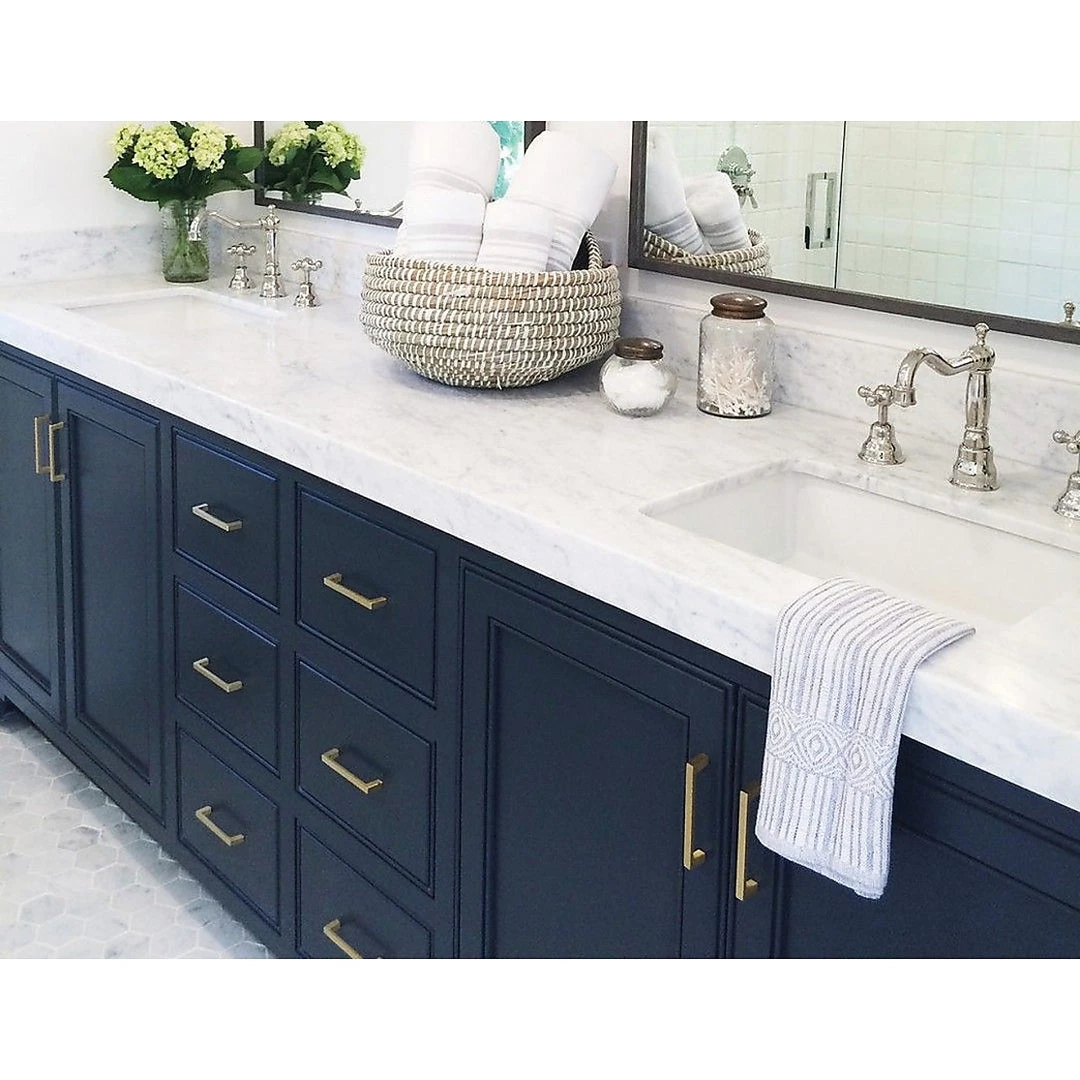 Randy & Travis Machinery DIY & Renovation 15x Brushed Brass Drawer Pulls Kitchen Cabinet Handles - Gold Finish 96mm