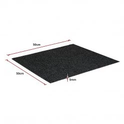 Randy & Travis Machinery 5m2 Box Of Premium Carpet Tiles Commercial Domestic Office Heavy Use Flooring In Black