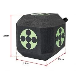 Randy & Travis Machinery Archery 3D Dice Target Cube Reusable 18 Sides 23CM Self Healing XPE Foam Target