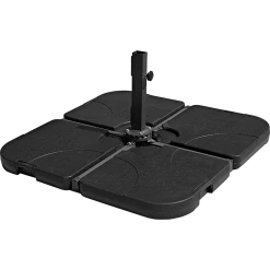 Randy & Travis Machinery Outdoor Patio 4-Piece Cantilever Offset 3M Umbrella Base Stand Weight Water Sand