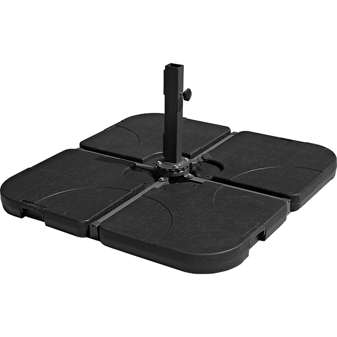 Randy & Travis Machinery Outdoor Patio 4-Piece Cantilever Offset 3M Umbrella Base Stand Weight Water Sand