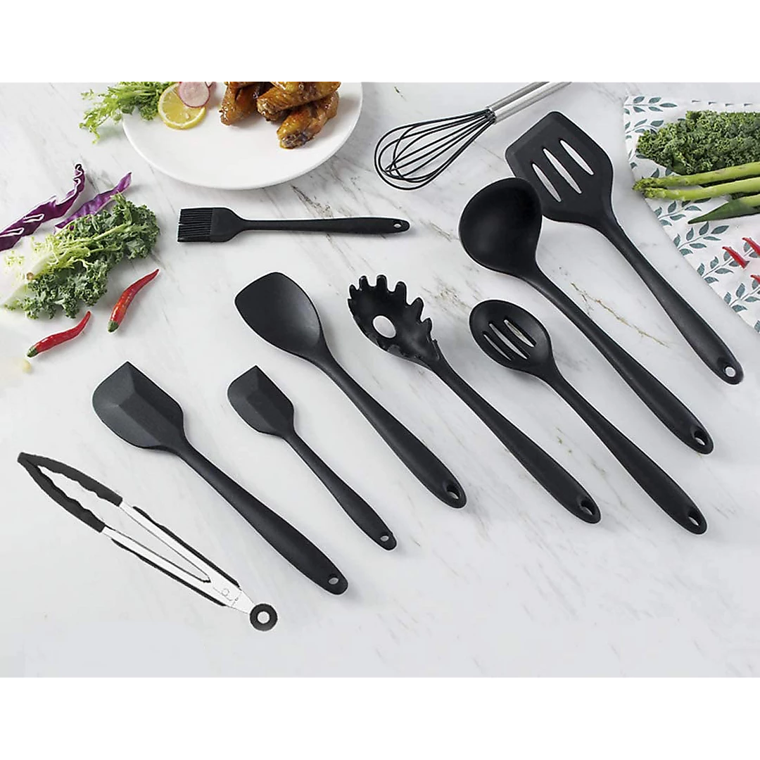 Randy & Travis Machinery 11pcs Kitchen Utensil Set Silicone Heat-Resistant Non-Stick Kitchen Utensils Kit