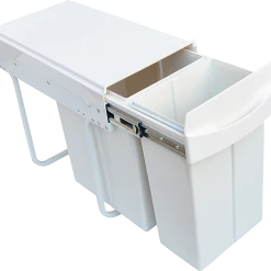 Randy & Travis Machinery Home & Lifestyle Kitchen Double Slide Pull Out Bin For Garbage Rubbish Waste 10L+20L