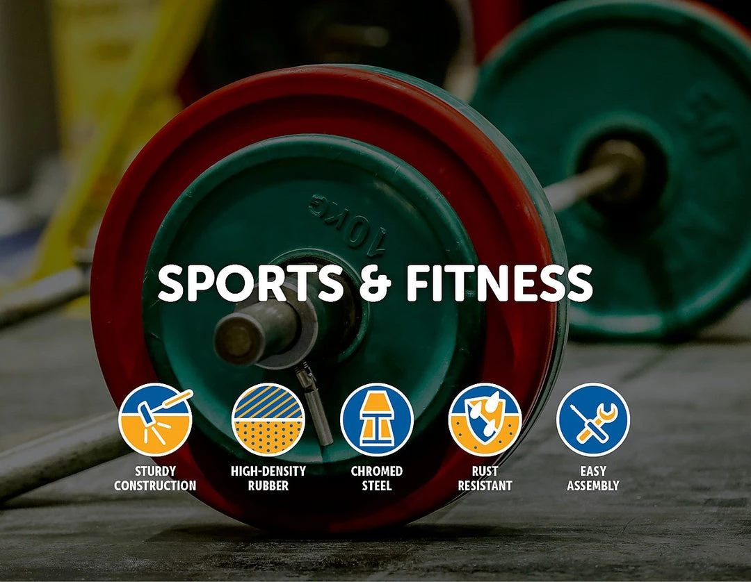 Randy & Travis Machinery 5kg PRO Olympic Rubber Bumper Weight Plate