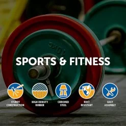 Randy & Travis Machinery 15kg PRO Olympic Rubber Bumper Weight Plate Sports & Fitness