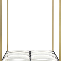 Palermo 4 Four Poster Double Bed Frame - Gold Furniture
