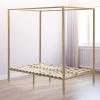 Palermo 4 Four Poster Queen Bed Frame - Gold Furniture