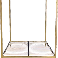 Palermo 4 Four Poster Queen Bed Frame - Gold Furniture
