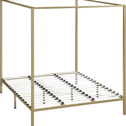 Palermo 4 Four Poster King Bed Frame - Gold