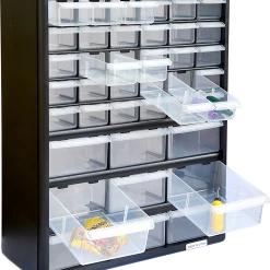 Randy & Travis Machinery Furniture Storage Cabinet Drawers 39 Plastic Tool Box Containers Organiser Cupboard