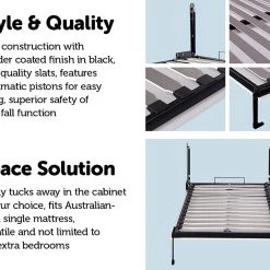 Palermo Single Size Wall Bed Mechanism Hardware Kit Diamond Edition Furniture