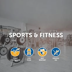 Randy & Travis Machinery Wall Mounted Pull Up Bar Sports & Fitness