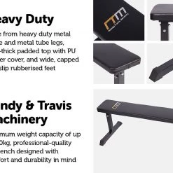 Randy & Travis Machinery Weights Flat Bench Press Home Gym