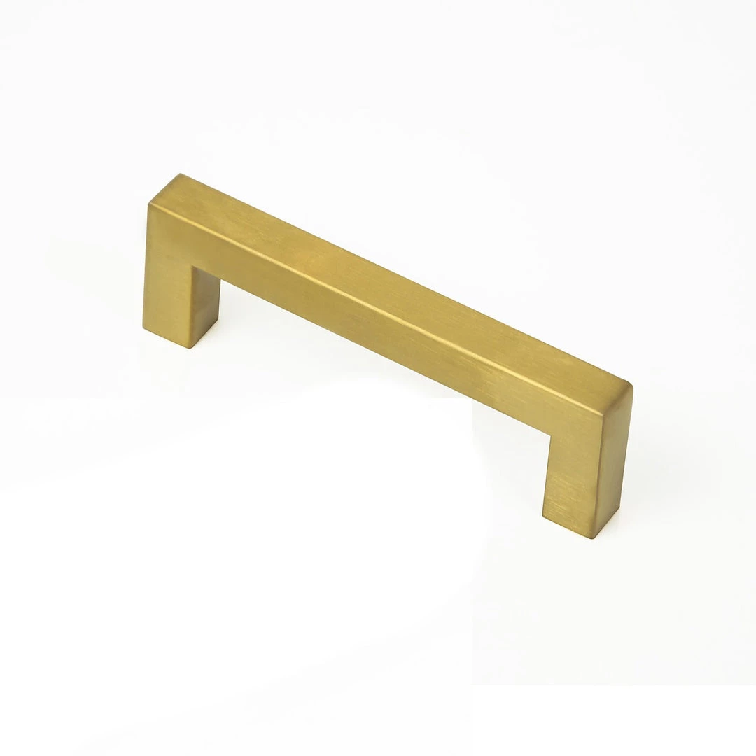 Randy & Travis Machinery DIY & Renovation 15x Brushed Brass Drawer Pulls Kitchen Cabinet Handles - Gold Finish 96mm