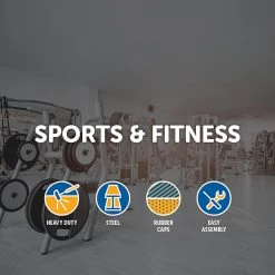 Randy & Travis Machinery Sports & Fitness Pair Of Adjustable Squat Rack Sturdy Steel Barbell Bench Press Stands GYM/HOME