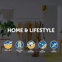 Palermo Commercial Clothing Garment Rack Retail Shop Black