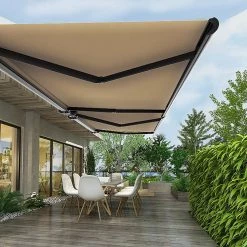 Bariloche 4.0 X 3.0m Beige Retractable Folding Arm Heavy Duty Cassette Awning DIY & Renovation