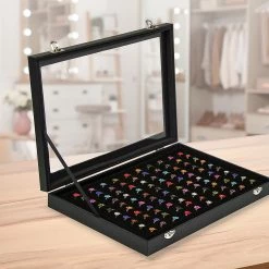 FactoryFast.com.au Home & Lifestyle 100 Earring Ring Holder Jewellery/Necklace Display Storage Gift Box Show Cases