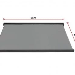Bariloche DIY & Renovation 5.5 X 3.0m Grey Retractable Folding Arm Heavy Duty Cassette Awning