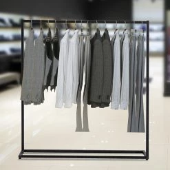 Palermo Commercial Clothing Garment Rack Retail Shop Black